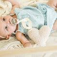 Load image into Gallery viewer, Teddy Heart Pacifier Clip