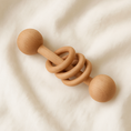 Load image into Gallery viewer, Natural Beech Wood Rattle