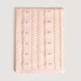 Load image into Gallery viewer, Heirloom Pom Pom Blanket | Pink