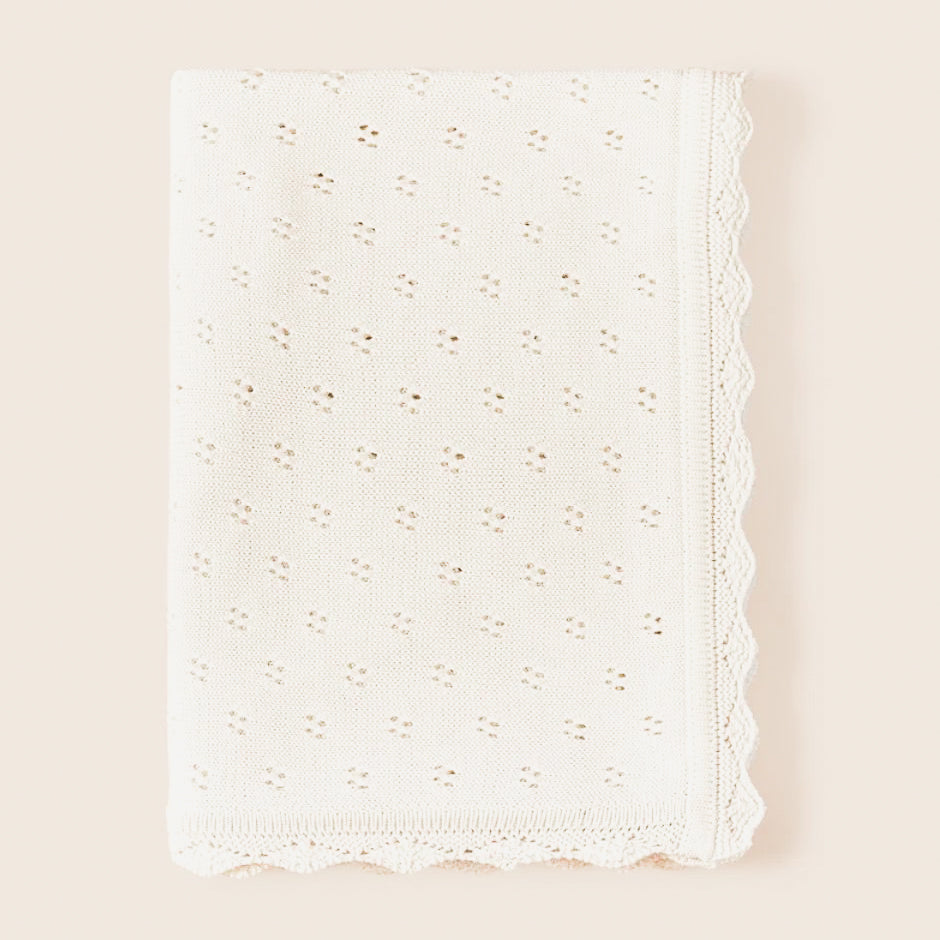 Pointelle Knit Blanket