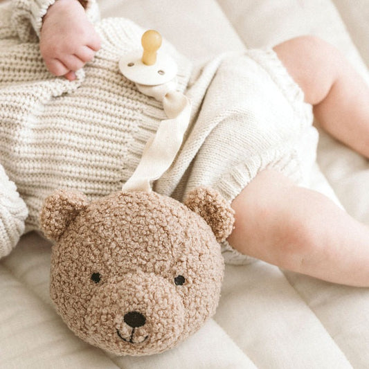 Teddy Bear Pacifier Clip