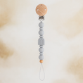 Load image into Gallery viewer, Soothing Silicone Pacifier Clip | Soft Gray
