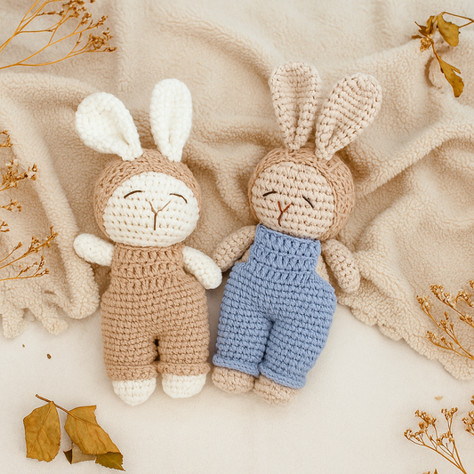 Handmade Crochet Bunny Rattle