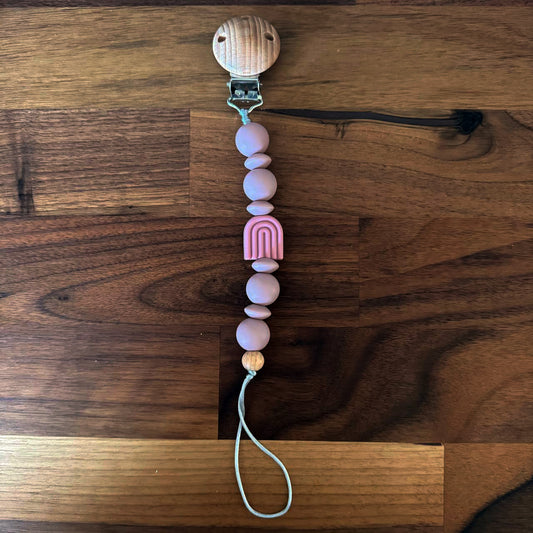 Soothing Silicone Pacifier Clip | Lilac