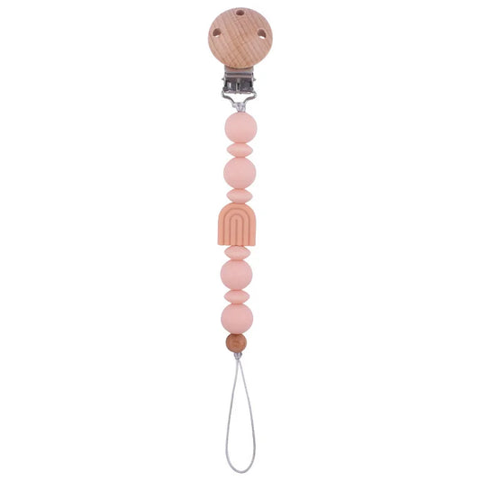 Soothing Silicone Pacifier Clip | Pink